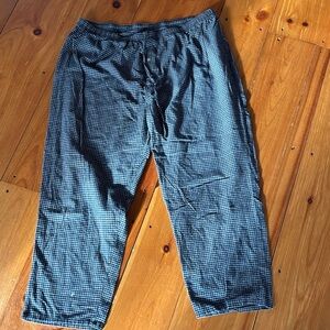 Puritan Men’s Black Blue Check Pajama Lounge Pants Size 2XL